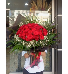 50 Adet Red Rose Buket