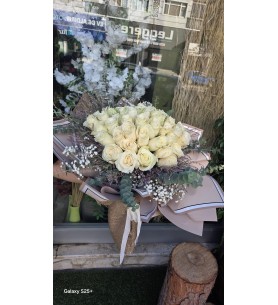60 Adet WHİTE ROSE
