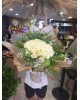 40 Adet İthal White Rose Buket
