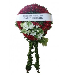 Lilyum Antorium Gerbera VİP Çelenk