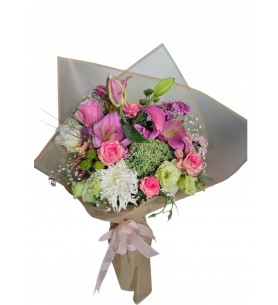 Pink Lilyum Rose Anastasia Bouquet