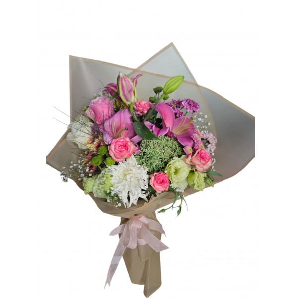 Pink Lilyum Rose Anastasia Bouquet