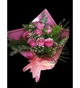 7 Adet Pink Rose Bouquet