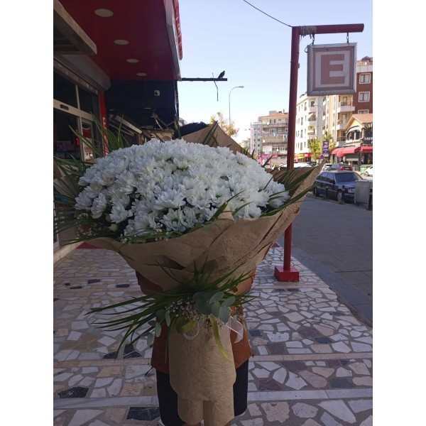 Big Boy İthal Beyaz Papatya Buketi
